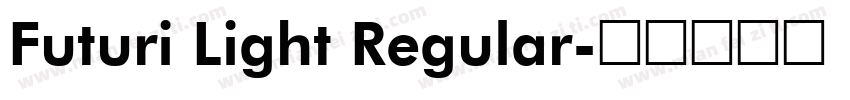 Futuri Light Regular字体转换
